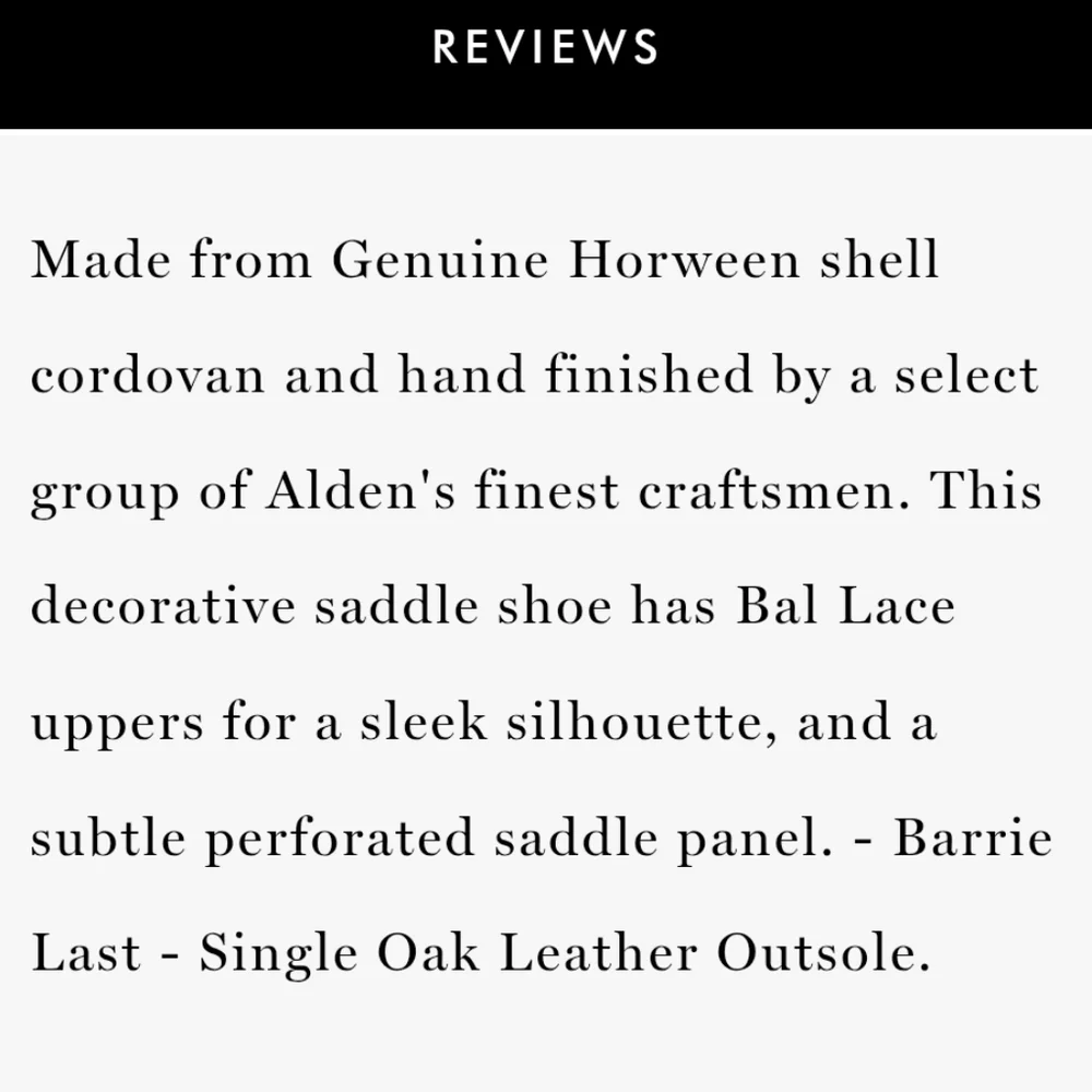 Alden Traditional Saddle Shoes 994 Shell Cordovan